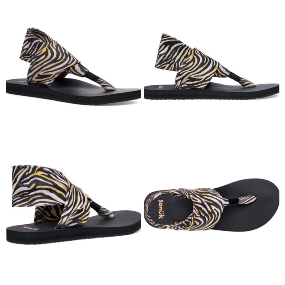 Sanuk Womens Yoga Sling St Tiger Sz 9 NEW With Tags
